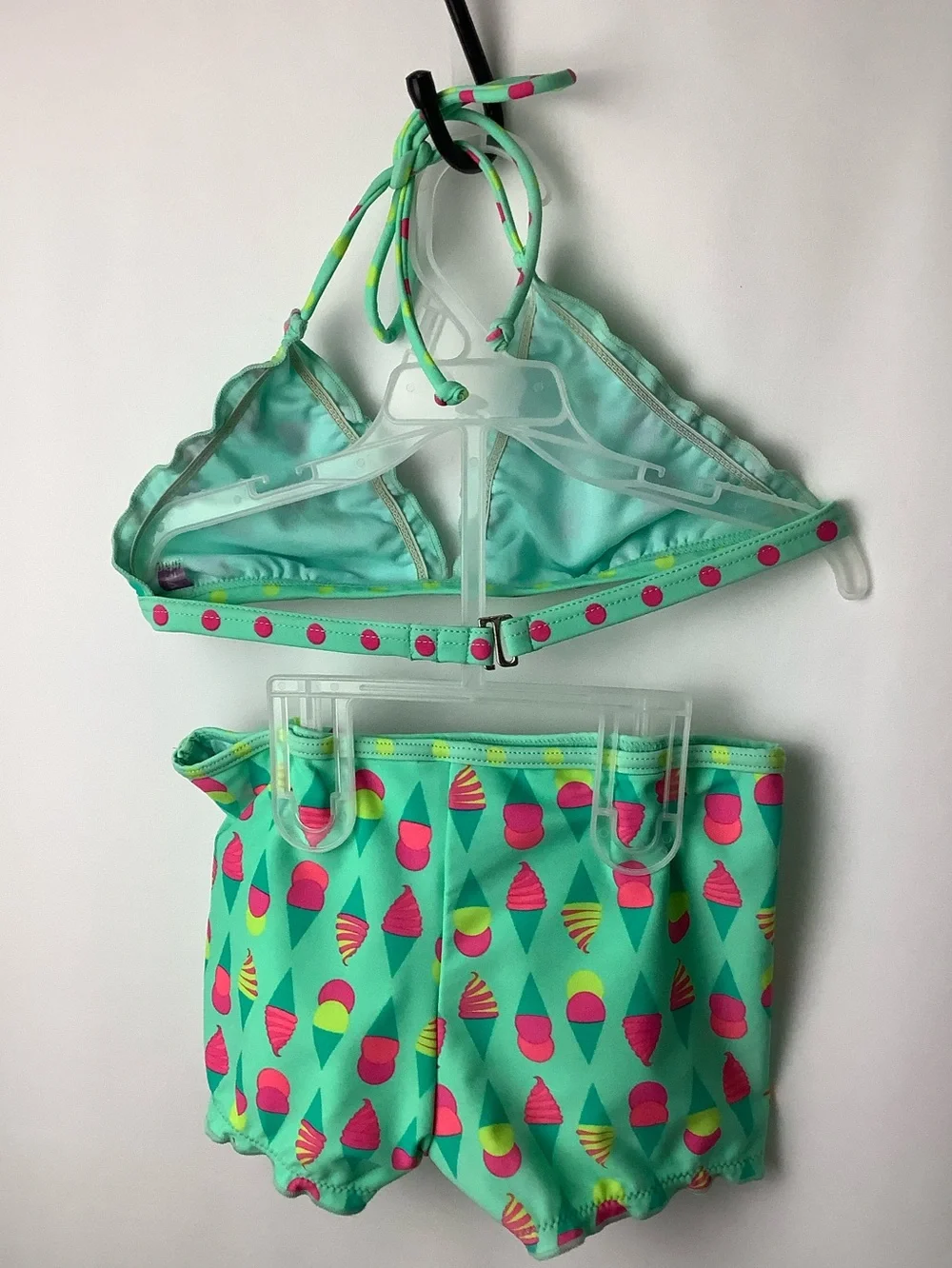 NWOT Girl's Size 7/8 Vigoss ICE CREAM CONE PRINT 2pc Swimsuit KAWAIICORE